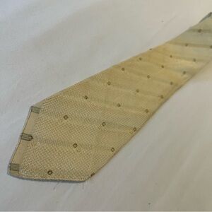 Barra Gloves SETA CARICATA necktie, hand woven, real gold & silk. Italy. EUC.